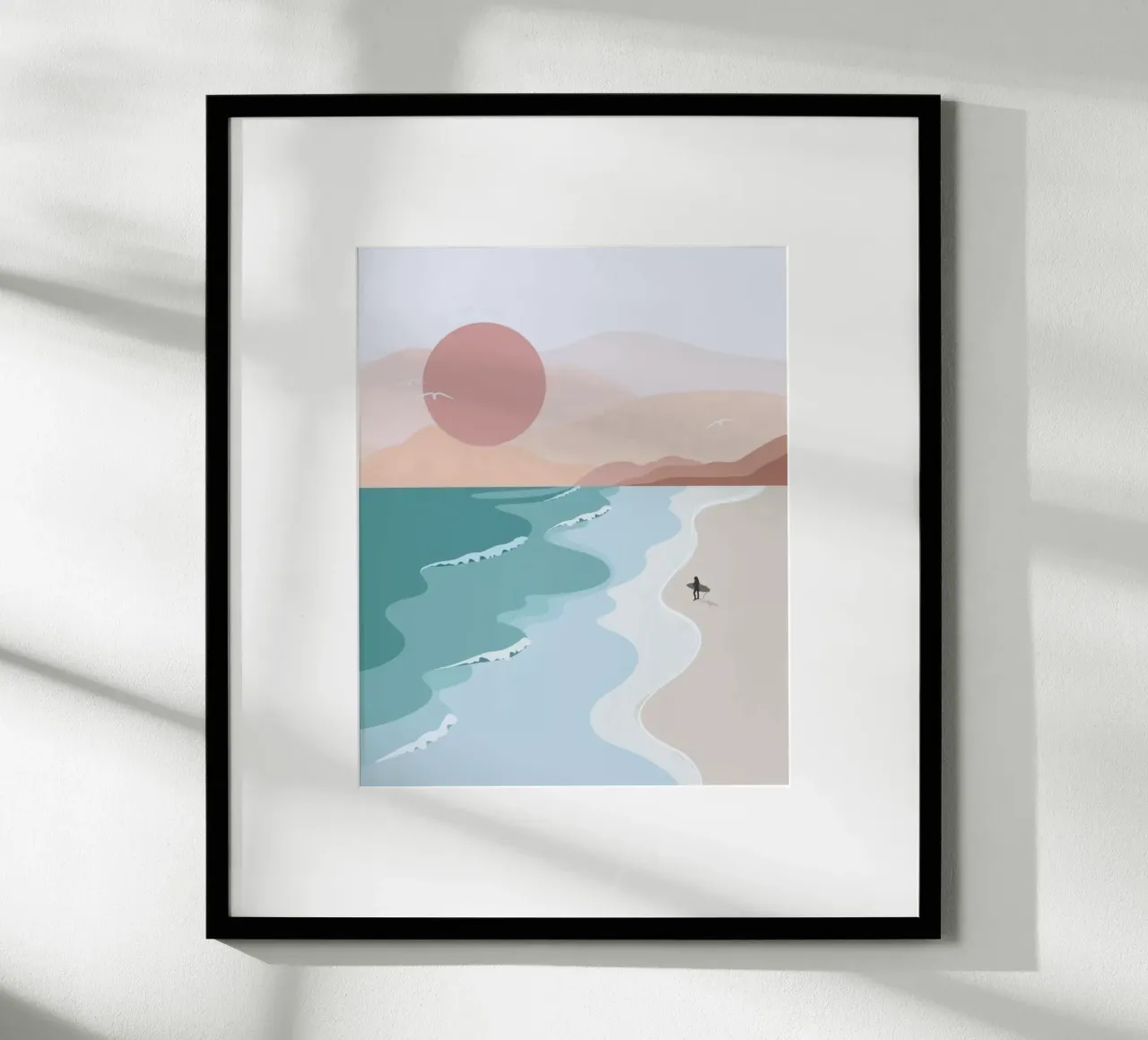 the line of beach poster da hamily