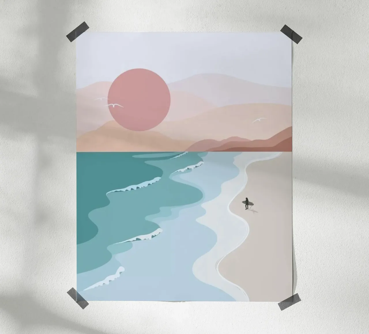 the line of beach poster da hamily