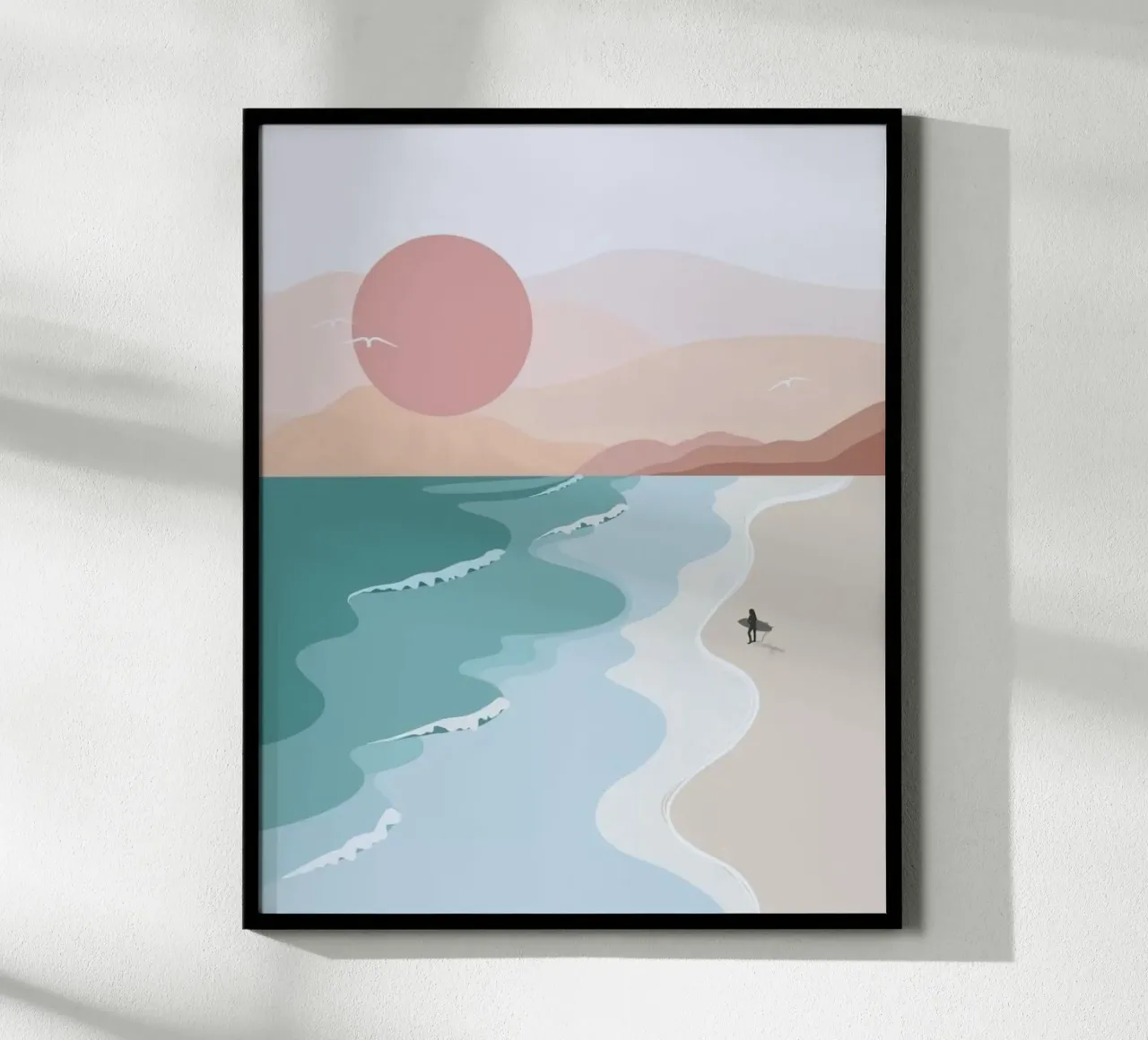 the line of beach poster da hamily