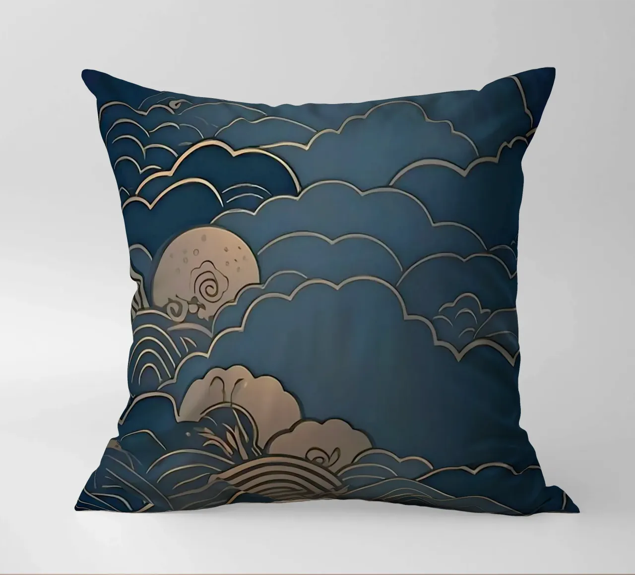 wave of cloud canvas cuscino da melts