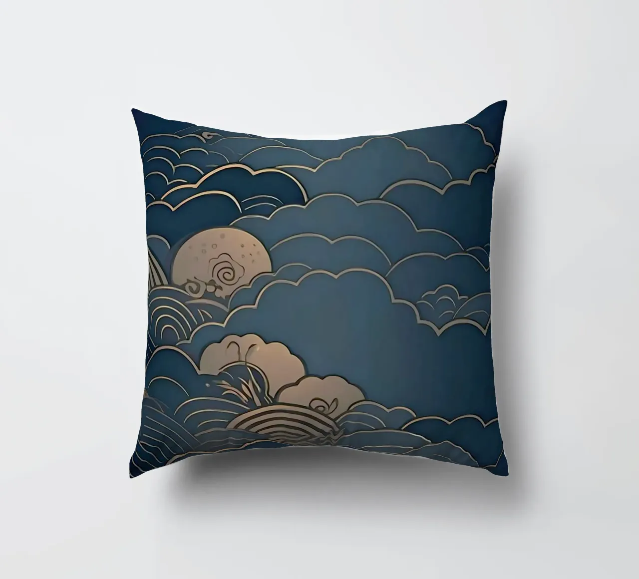 wave of cloud canvas cuscino da melts