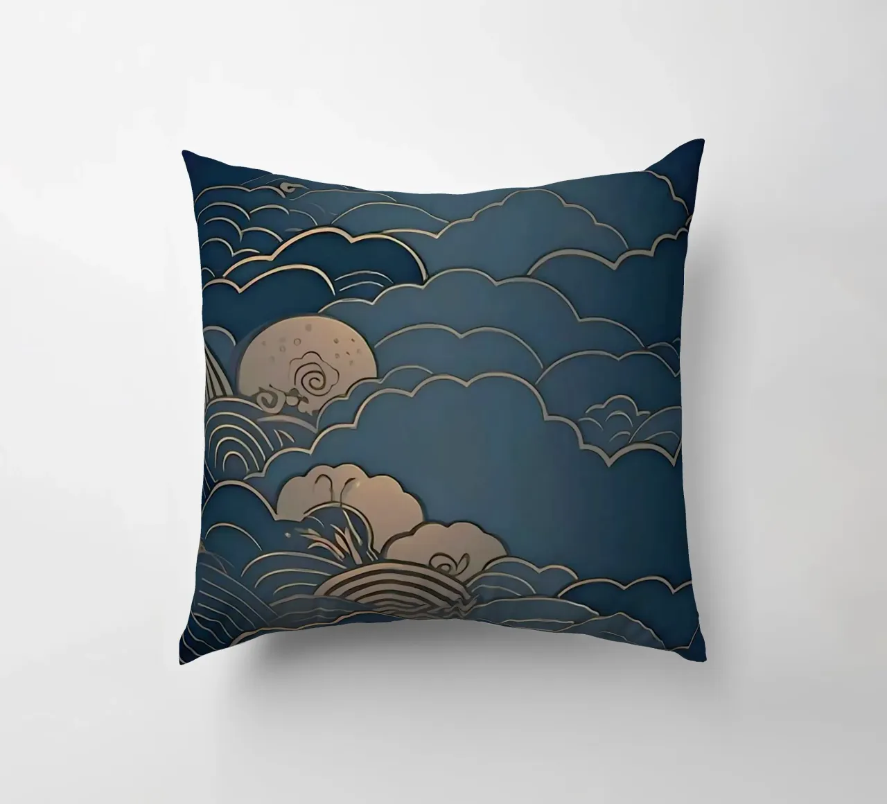 wave of cloud canvas cuscino da melts