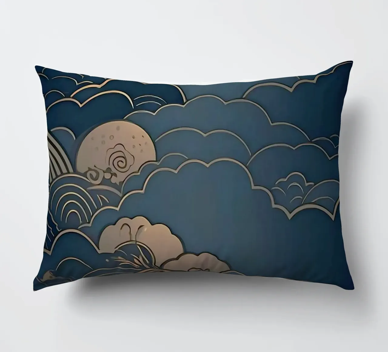 wave of cloud canvas cuscino da melts