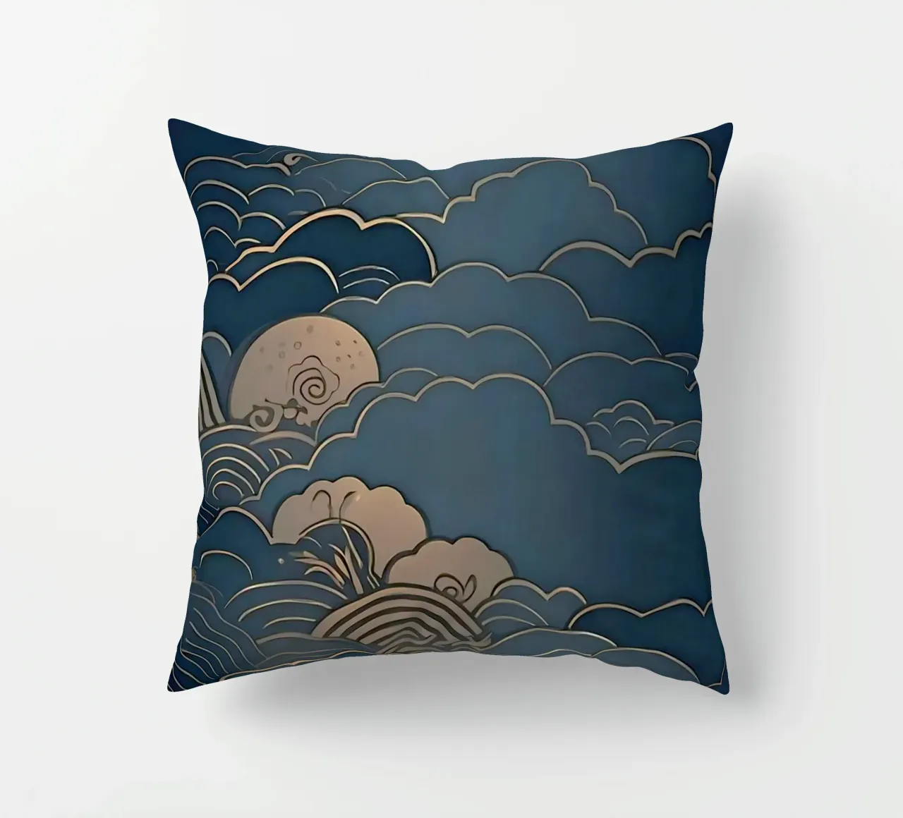 wave of cloud canvas cuscino da melts