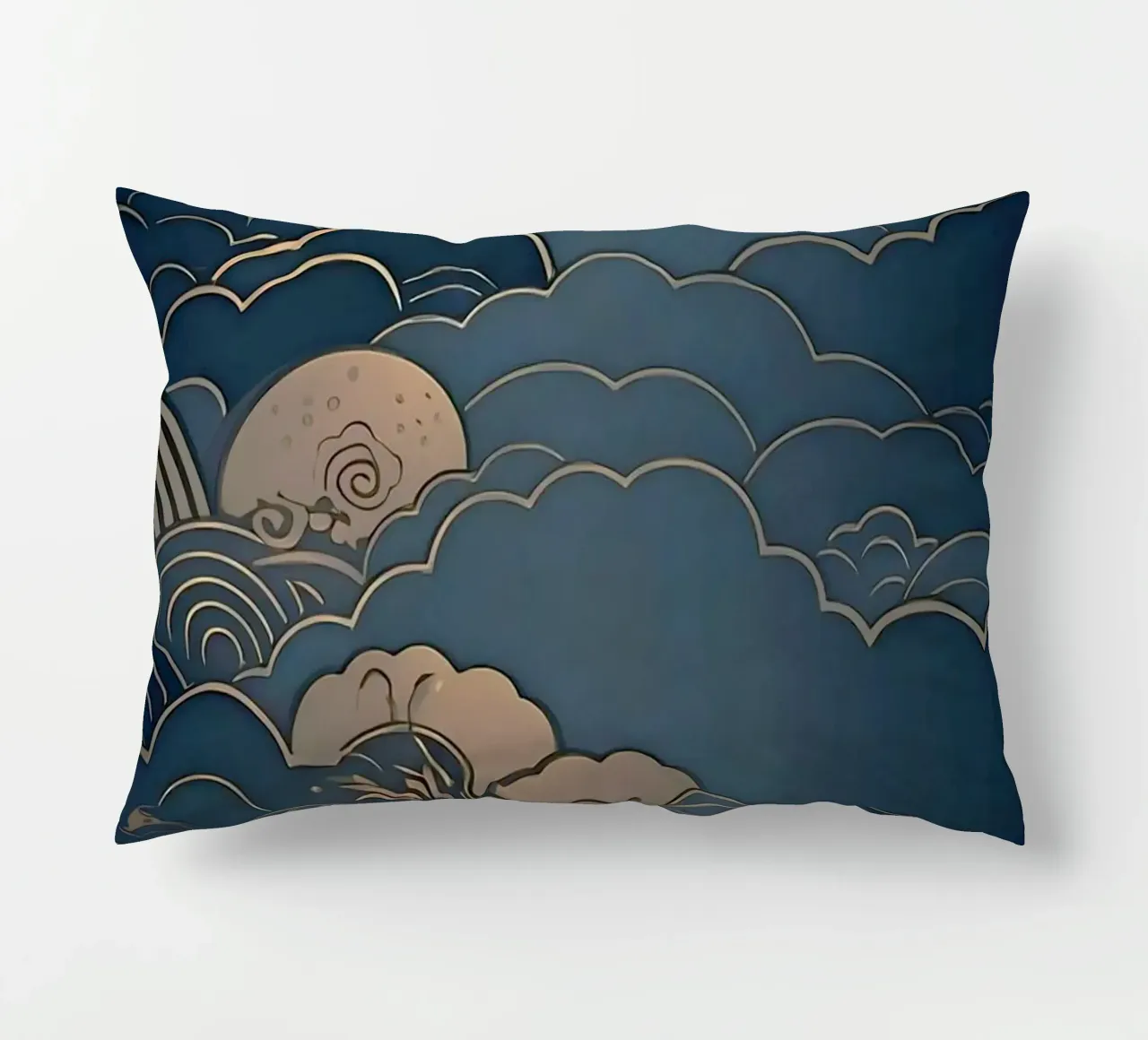 wave of cloud canvas cuscino da melts