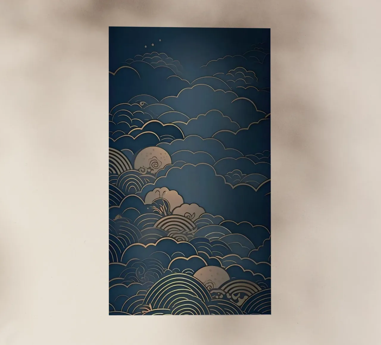 wave of cloud canvas pellicola backlit da melts