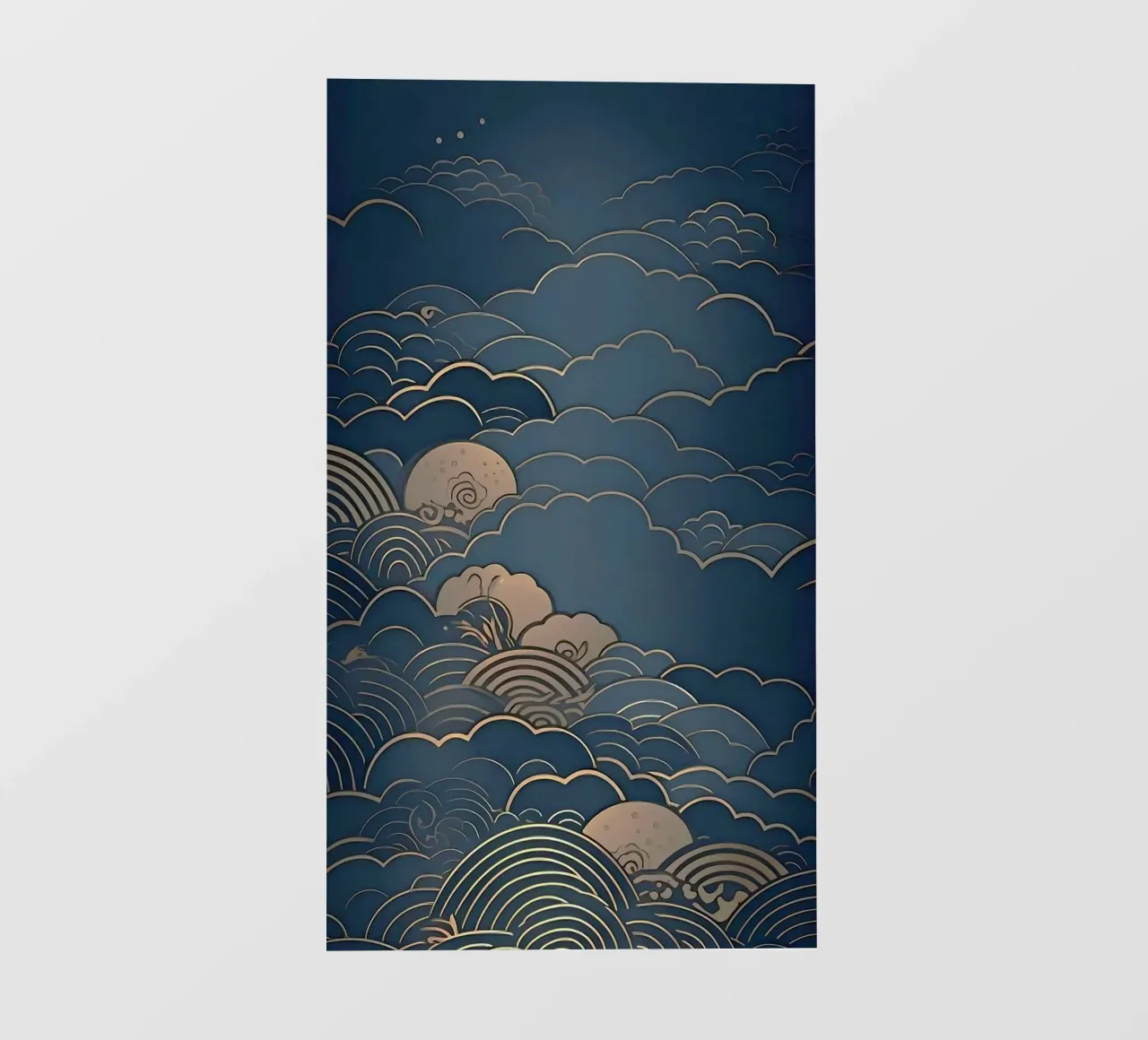 wave of cloud canvas pellicola backlit da melts