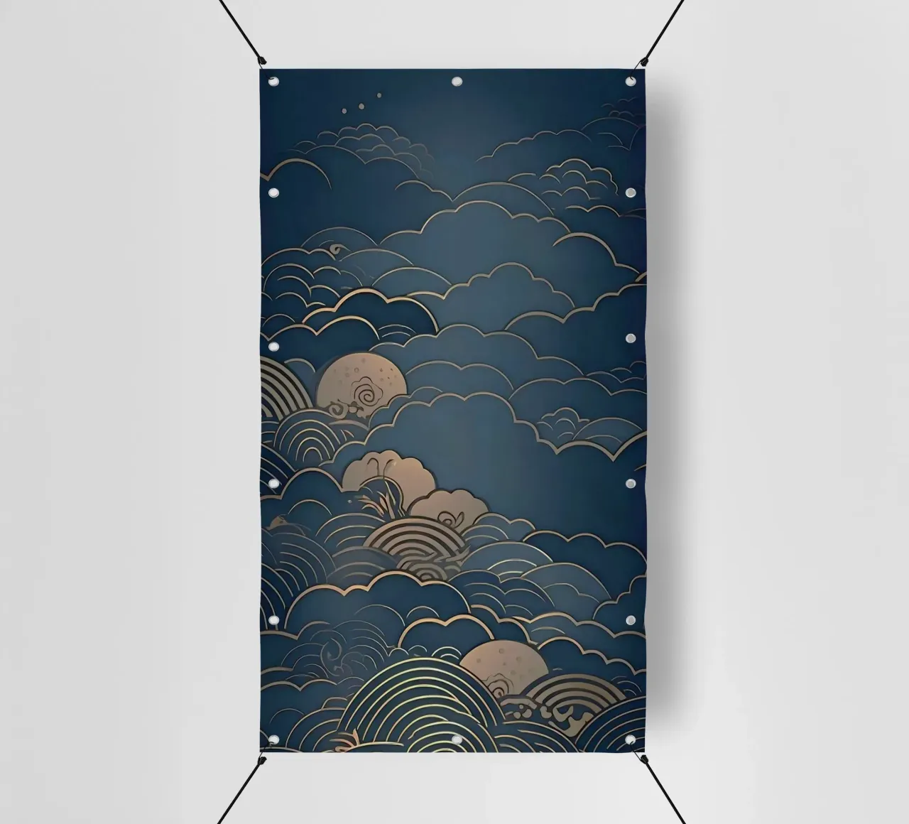 wave of cloud canvas telo in pvc da melts