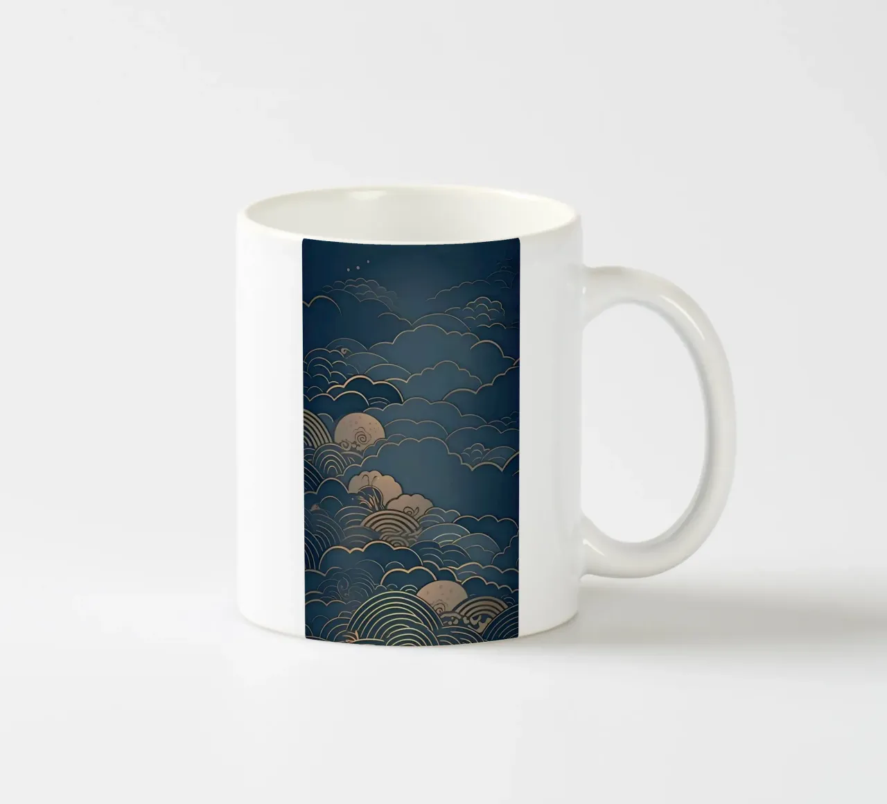 wave of cloud canvas tazza in ceramica da melts