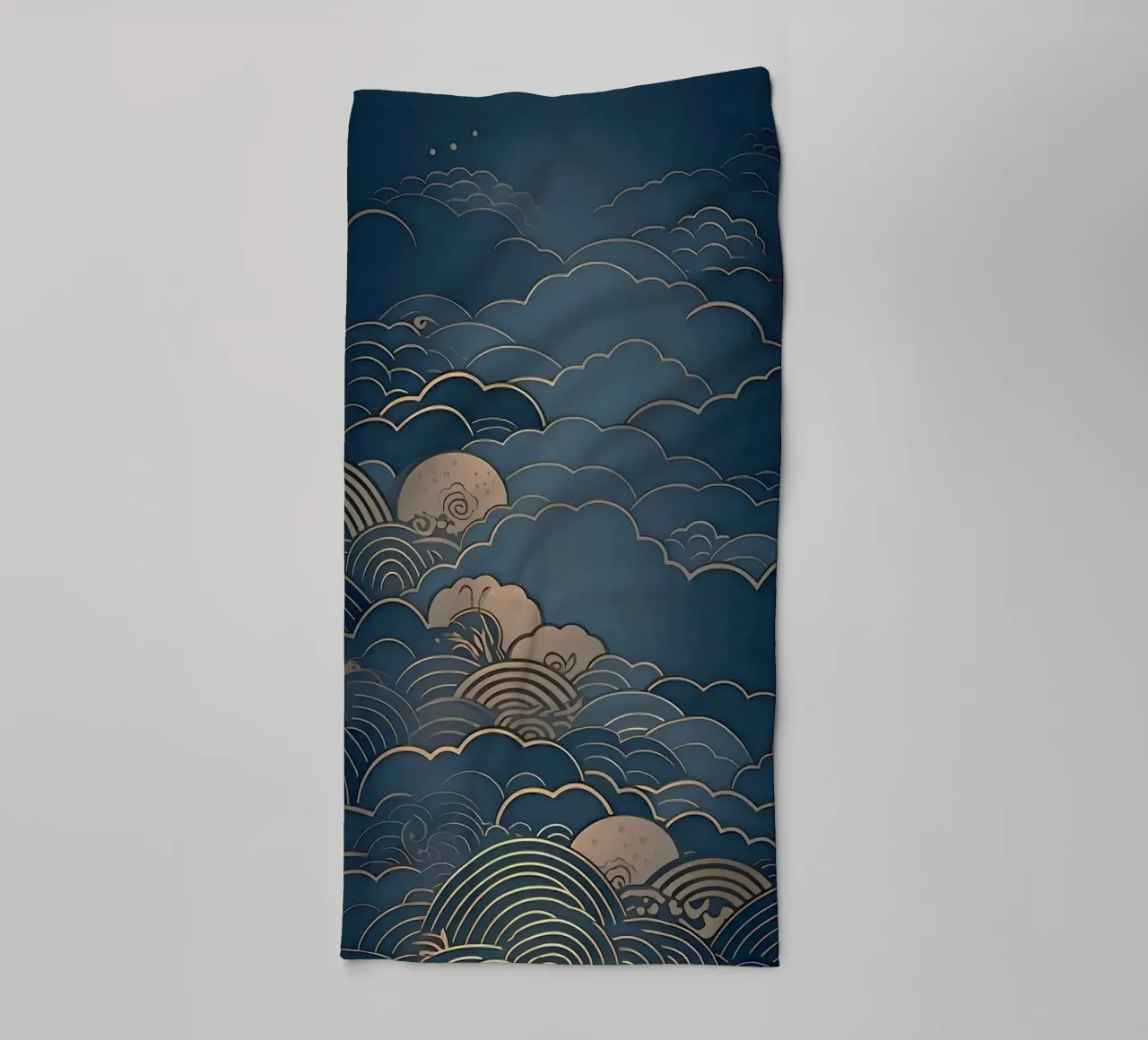 wave of cloud canvas asciugamano da bagno da melts