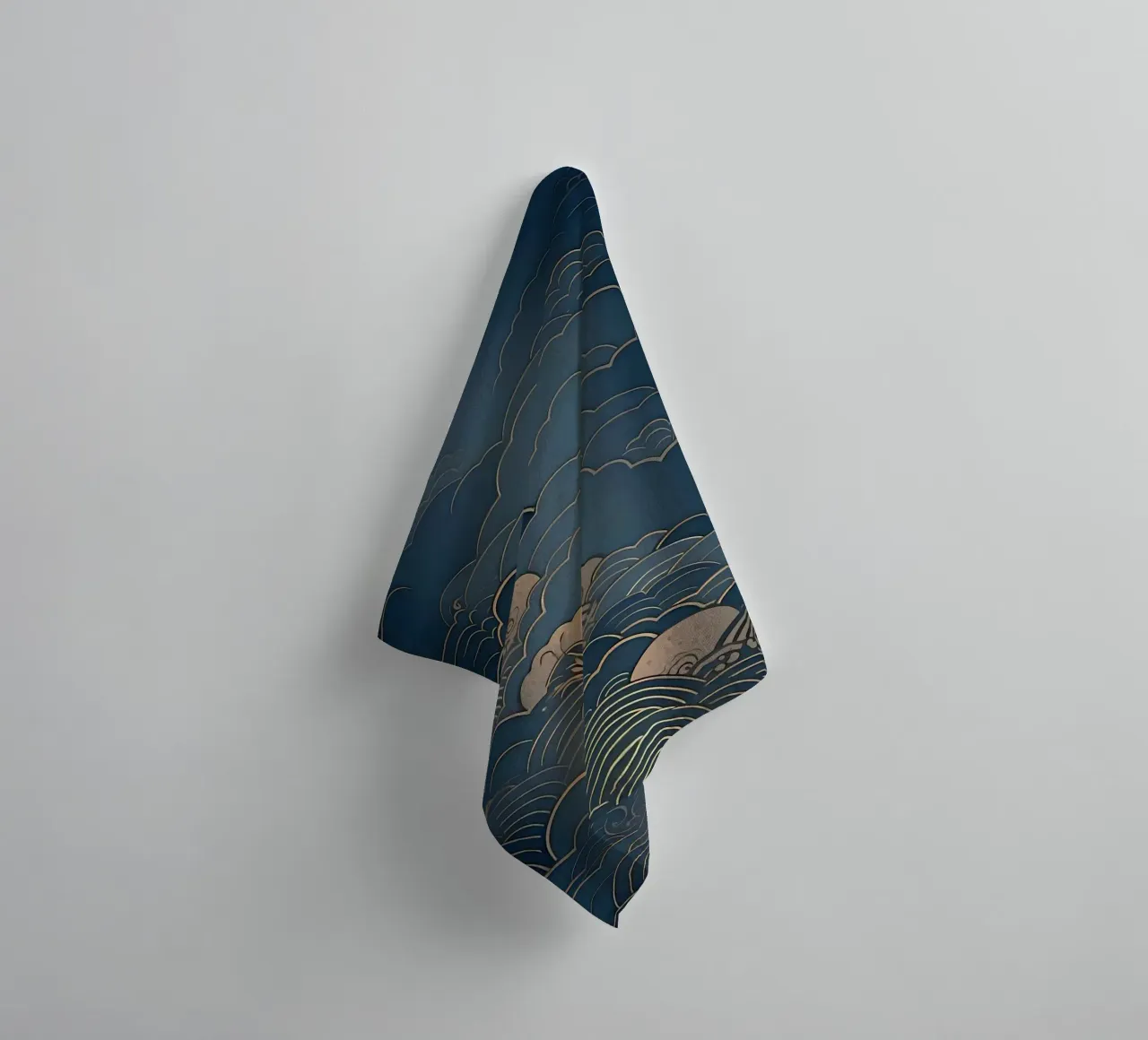 wave of cloud canvas asciugamano da bagno da melts