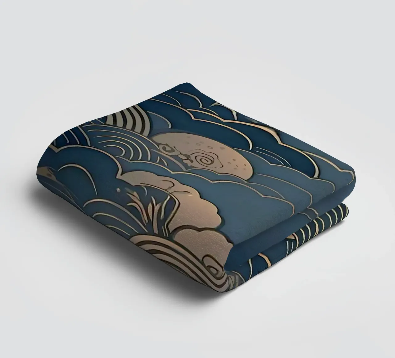 wave of cloud canvas asciugamano da bagno da melts