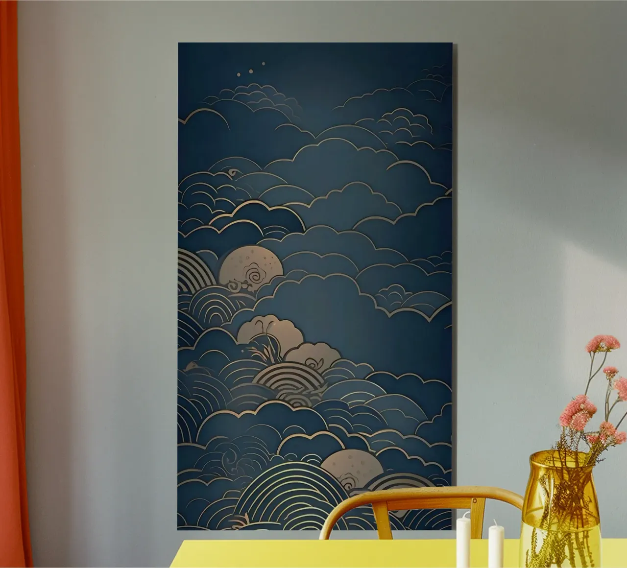 wave of cloud canvas alluminio dibond da melts