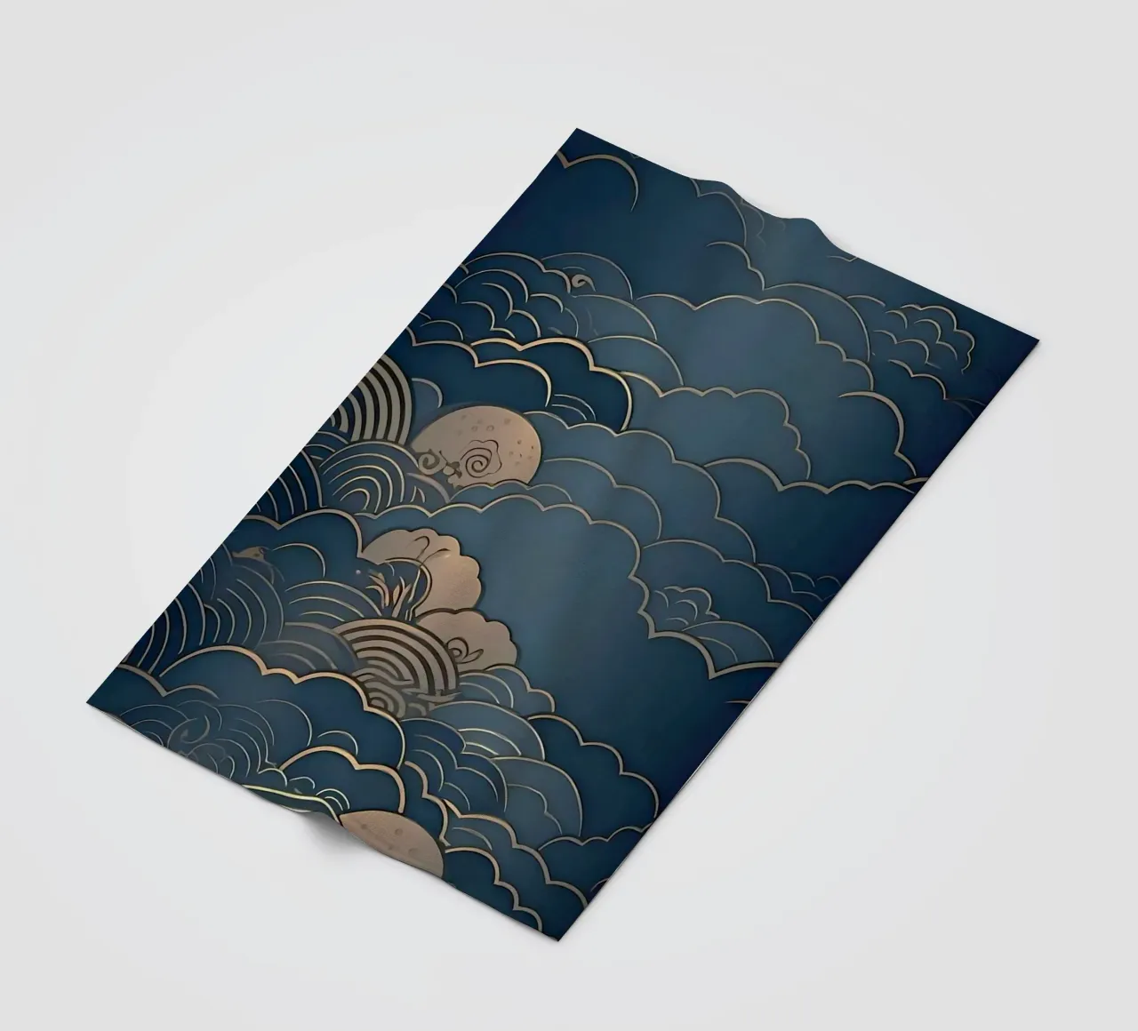 wave of cloud canvas coperta in pile da melts
