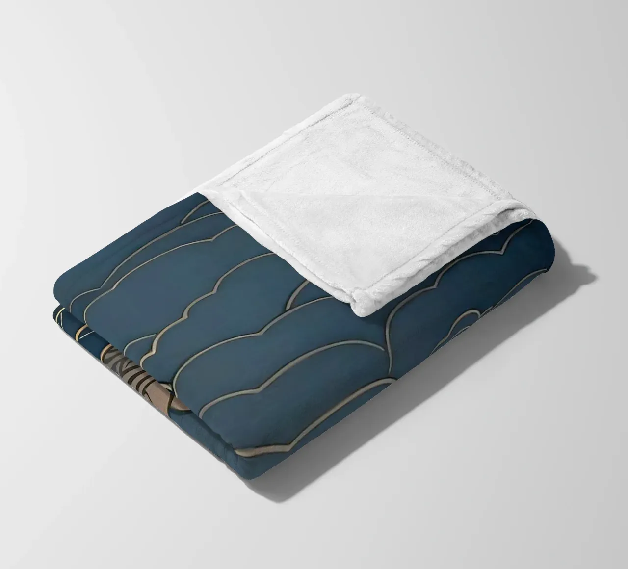 wave of cloud canvas coperta in pile da melts