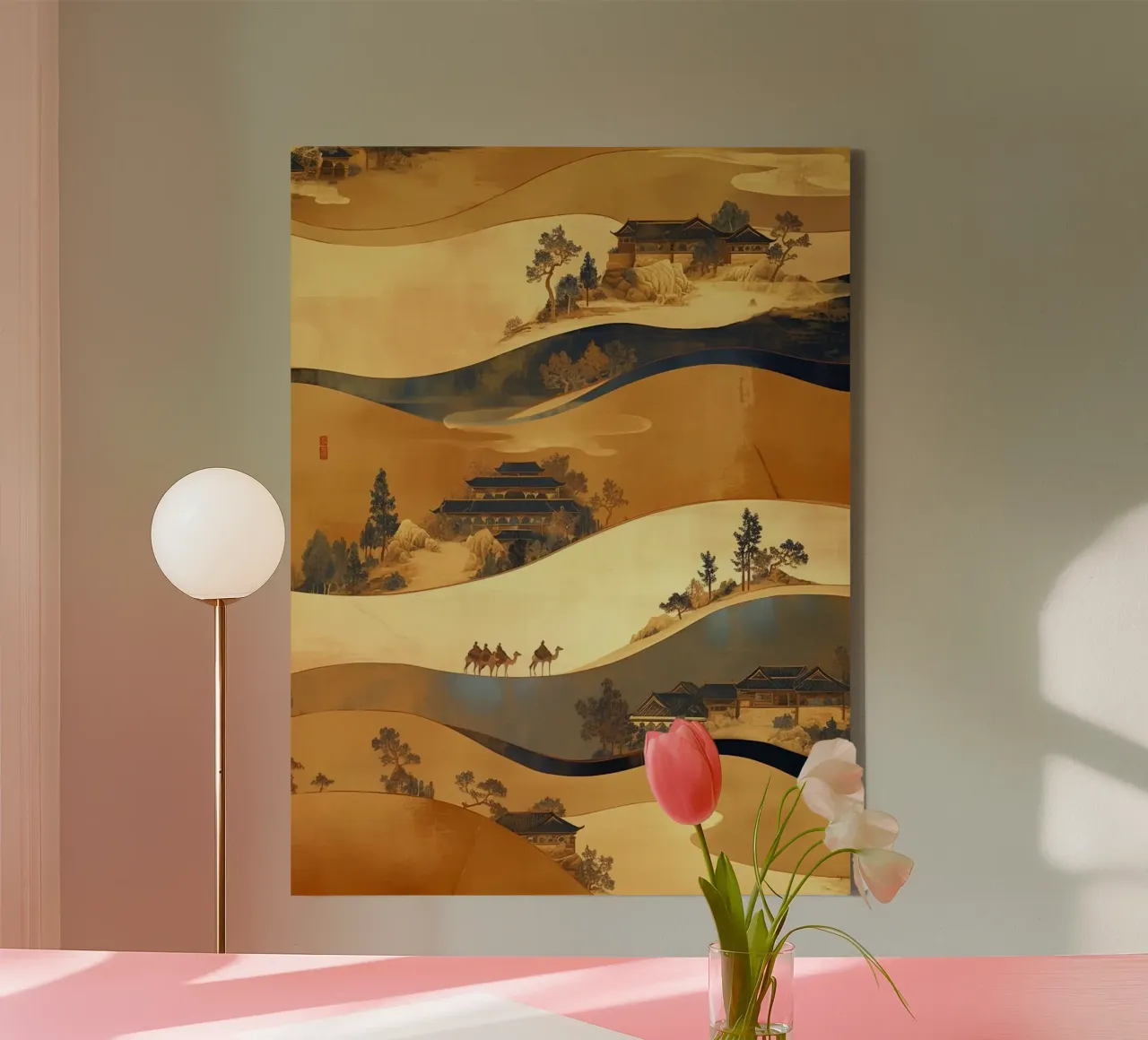 epic scene history canvas met Baklijst van melts