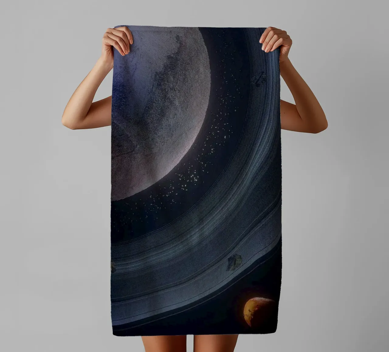 circle line around space asciugamano da bagno da melts