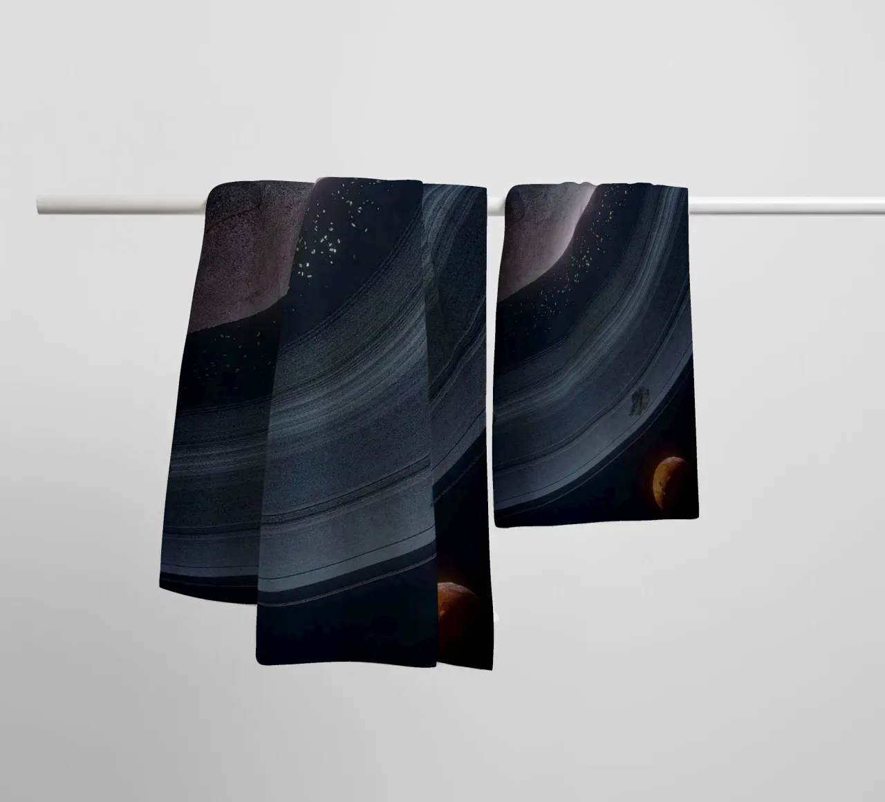 circle line around space asciugamano da bagno da melts