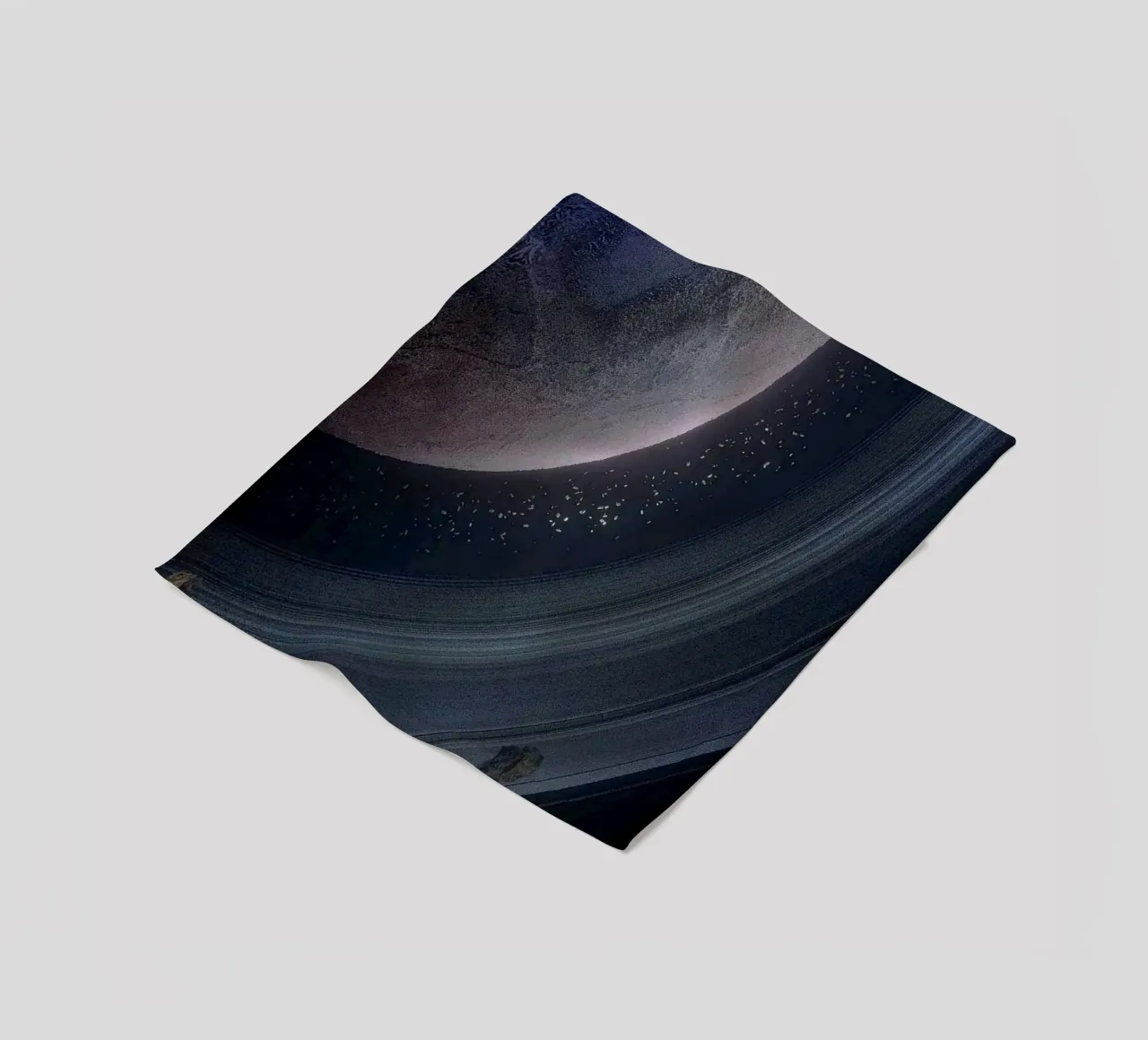 circle line around space coperta in pile da melts