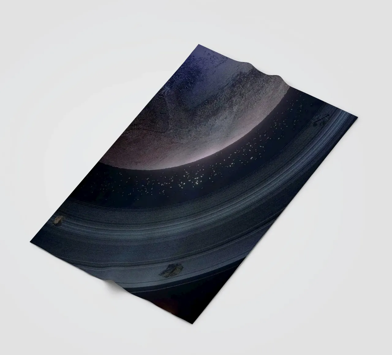 circle line around space coperta in pile da melts