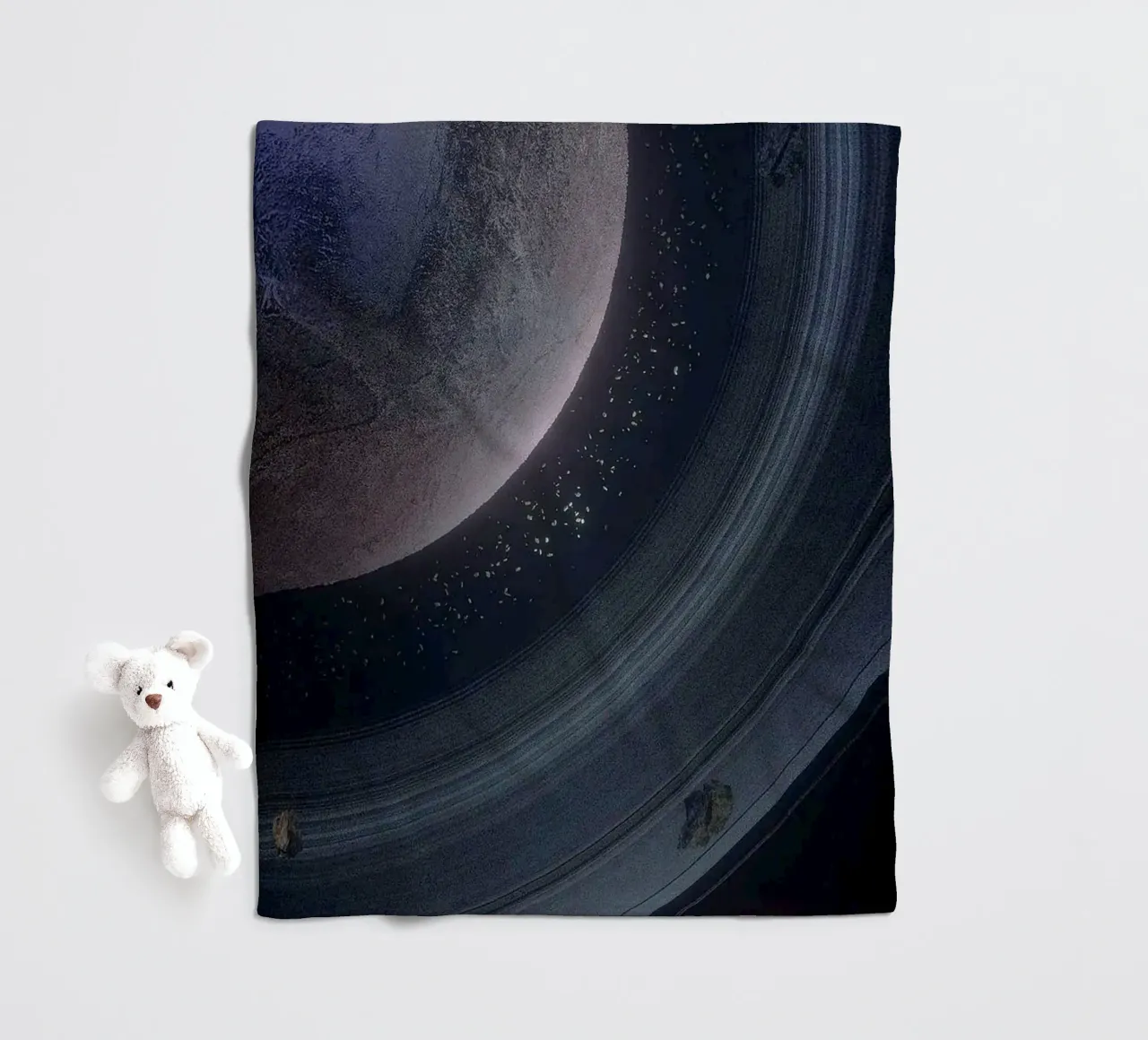 circle line around space coperta in pile da melts
