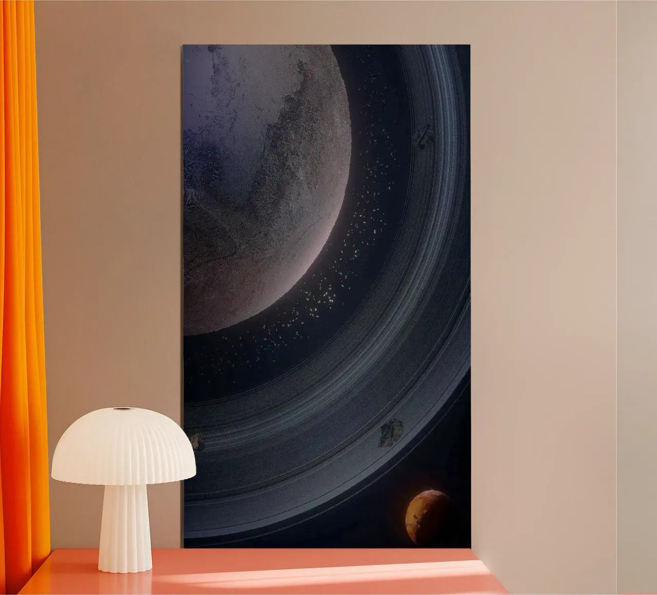 circle line around space poster con telaio in alluminio da melts