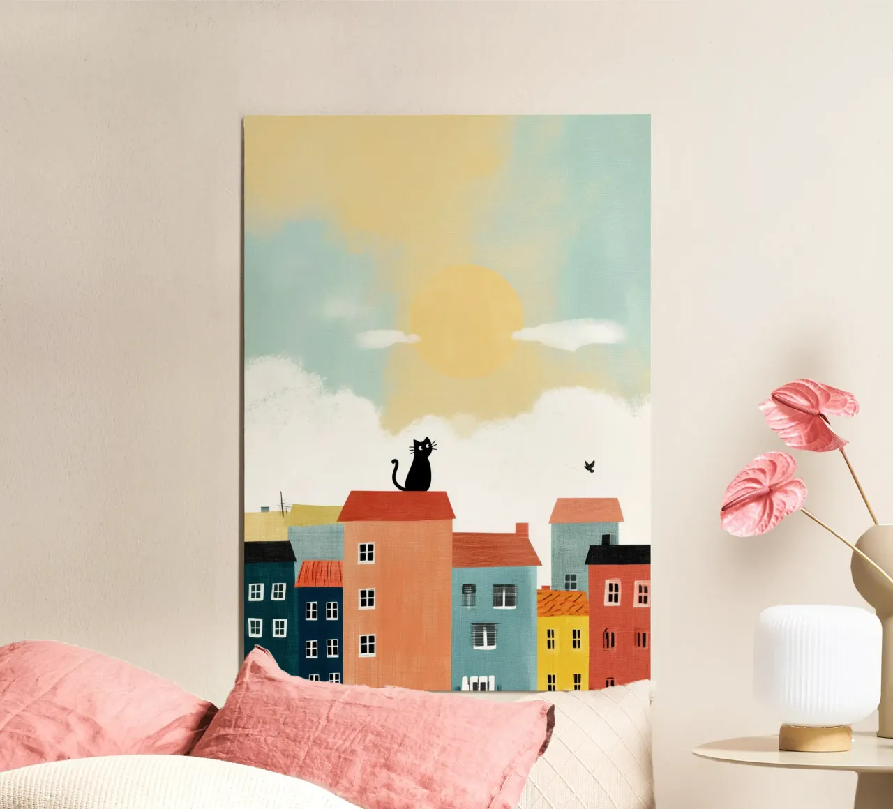 Cat on the Roof poster da Kiara