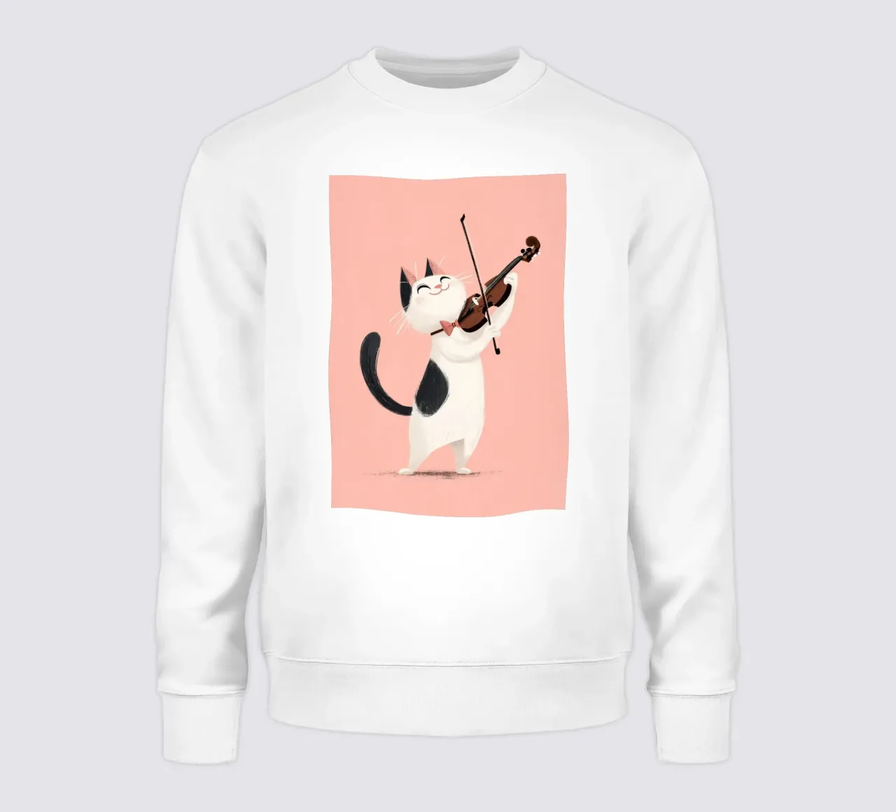 Cat Playing Violin felpa da Kiara