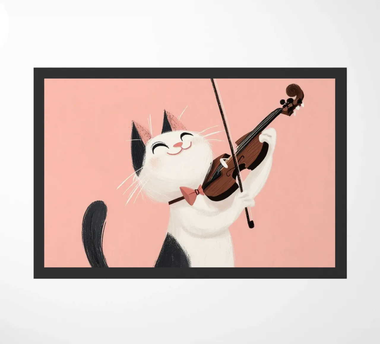 Cat Playing Violin zerbino da Kiara