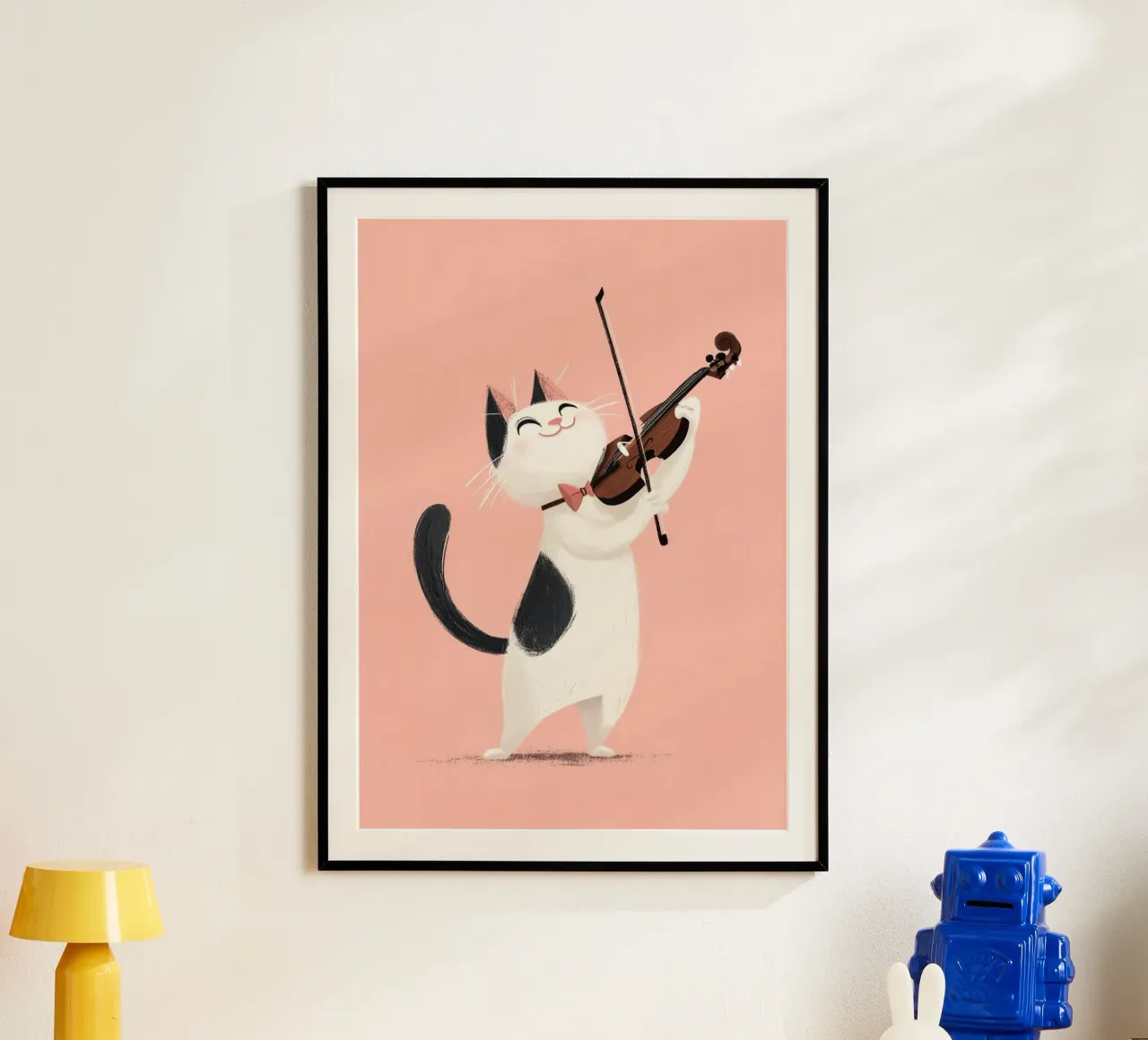 Cat Playing Violin poster da Kiara