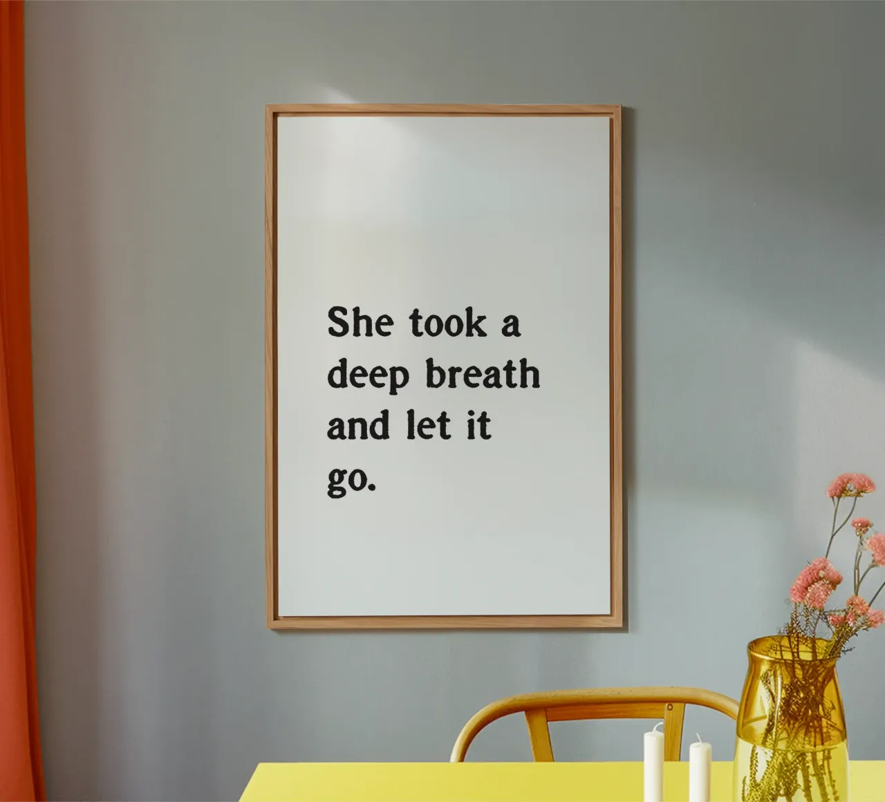 She took a deep breath and let it go. alluminio dibond da Fraysein Design