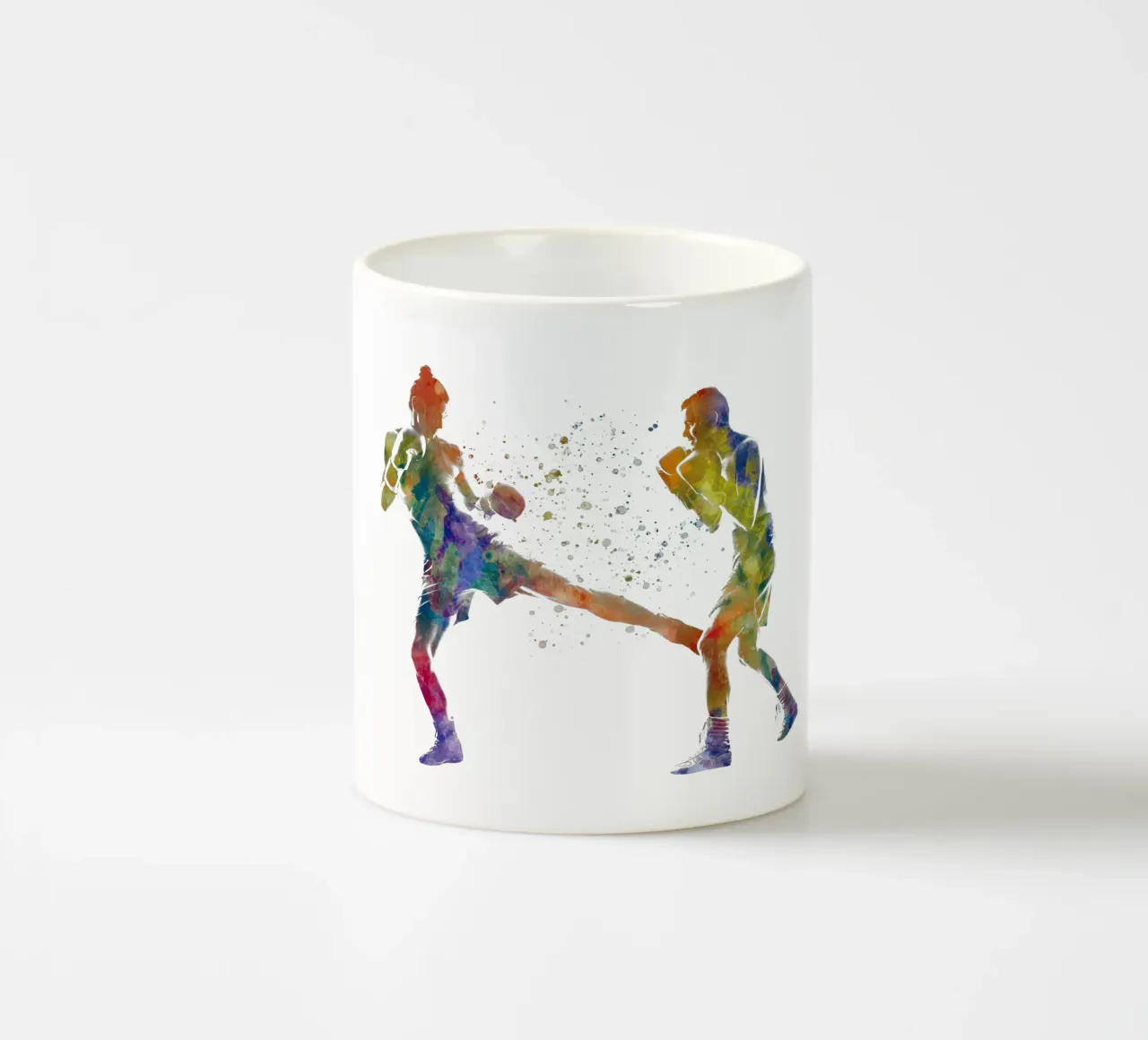 Incontro di wrestling ad acquerello tazza in ceramica da ⚽ Sports Pulse