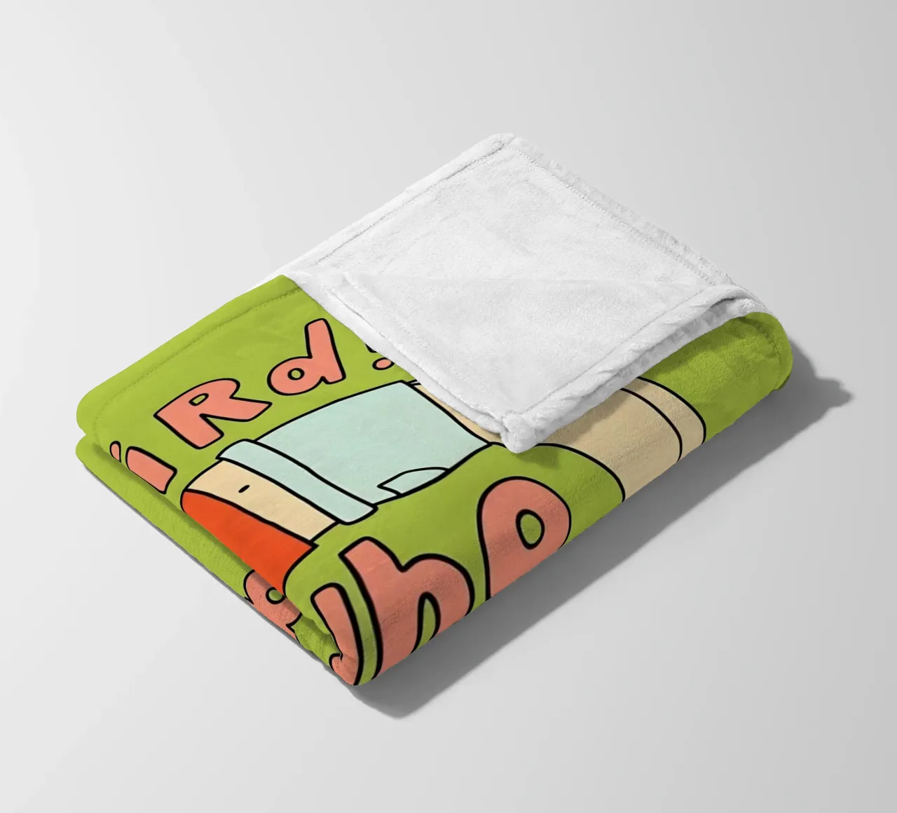 "bE weiRd! who çares! coperta in pile da Type & Tape