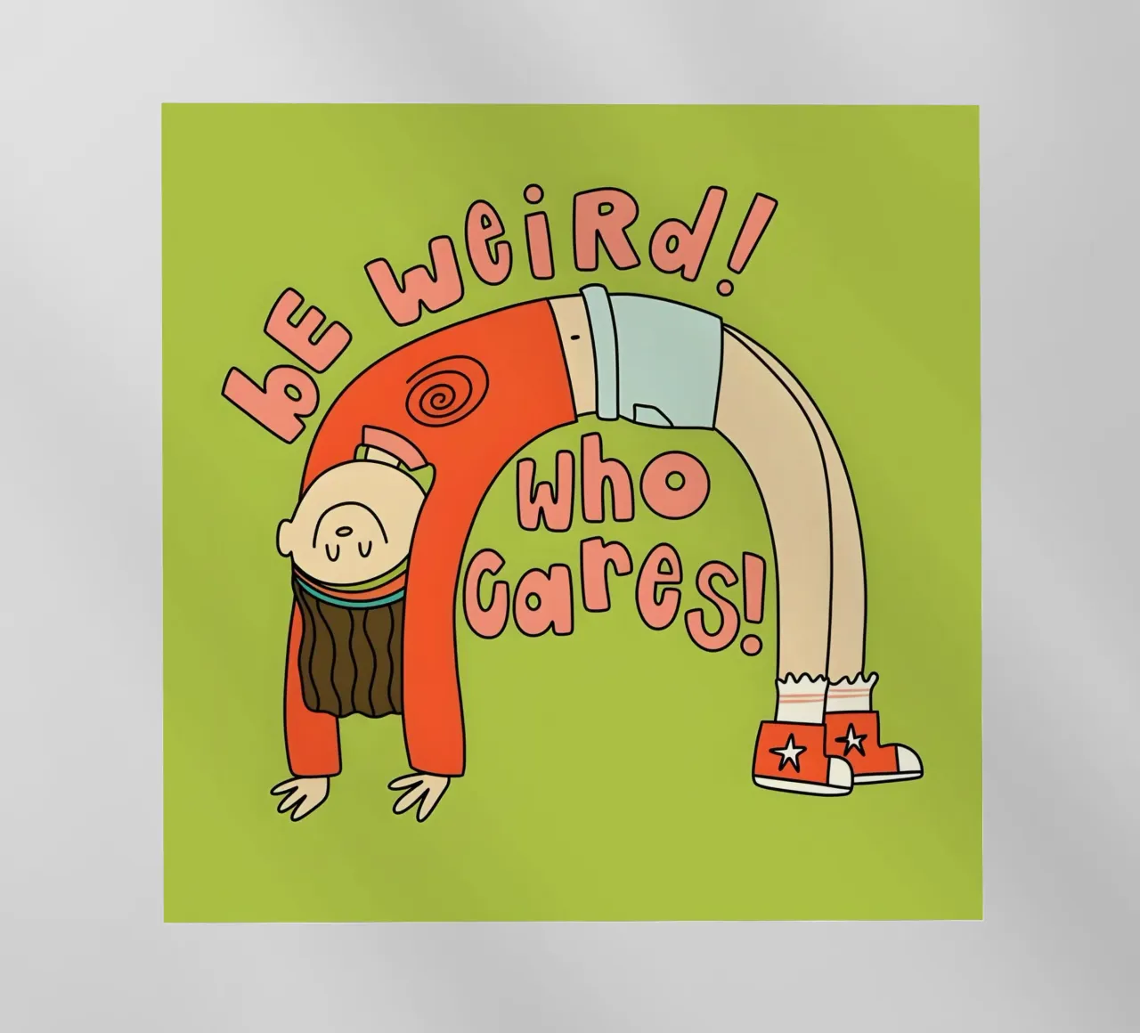 "bE weiRd! who çares! pellicola backlit da Type & Tape