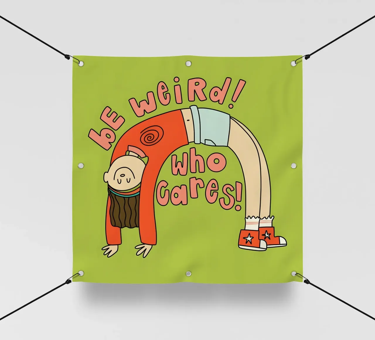 "bE weiRd! who çares! telo in pvc da Type & Tape