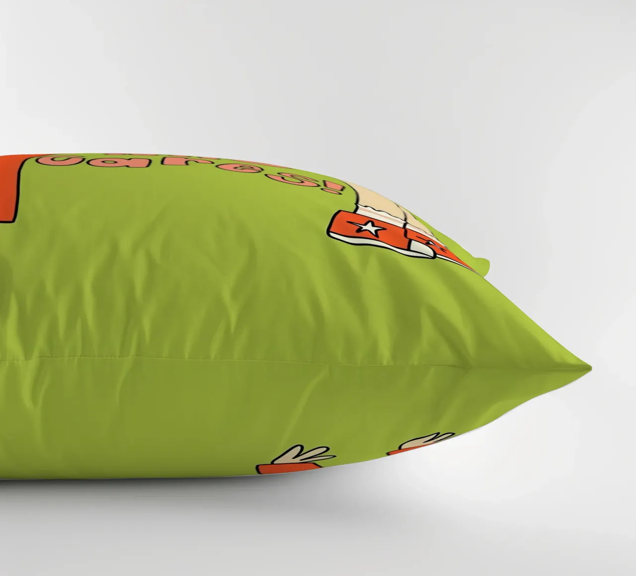 "bE weiRd! who çares! cuscino da Type & Tape