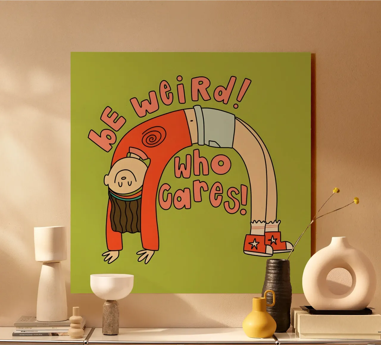 "bE weiRd! who çares! alluminio dibond da Type & Tape