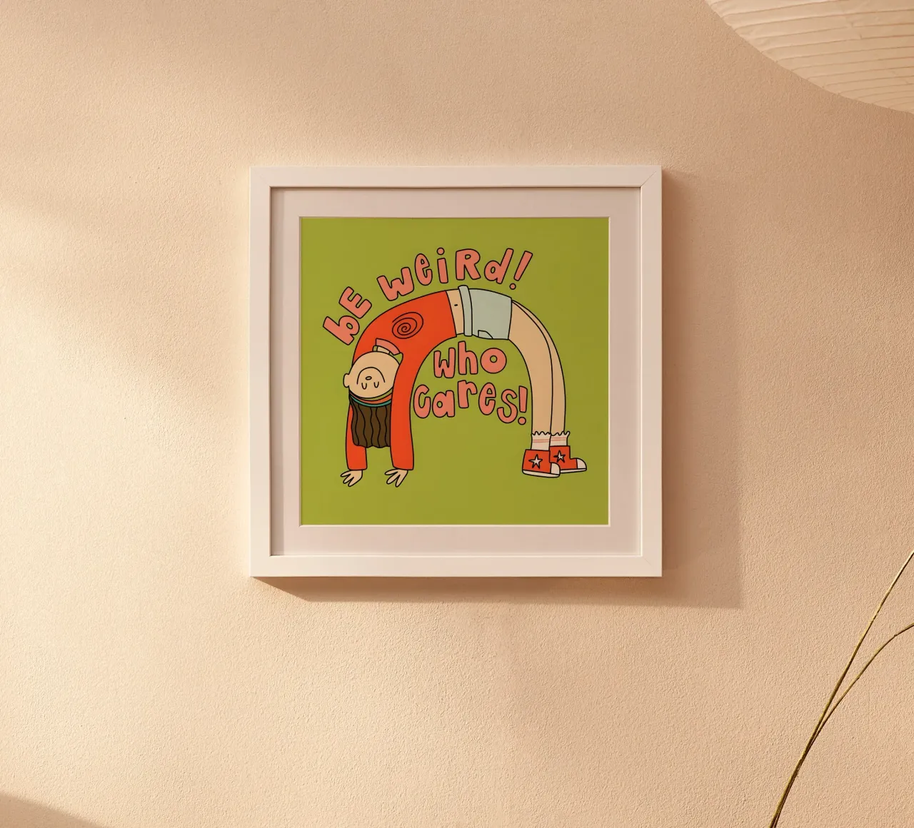 "bE weiRd! who çares! poster da Type & Tape