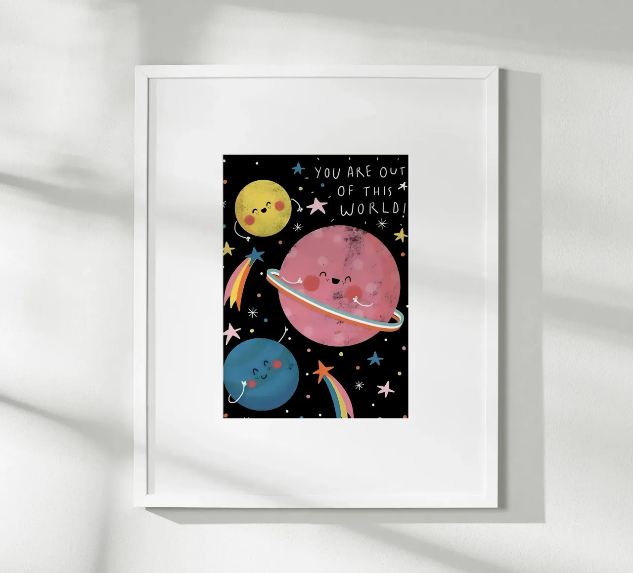 "YOU ARE OUT OF THIS WORLD! poster da Type & Tape