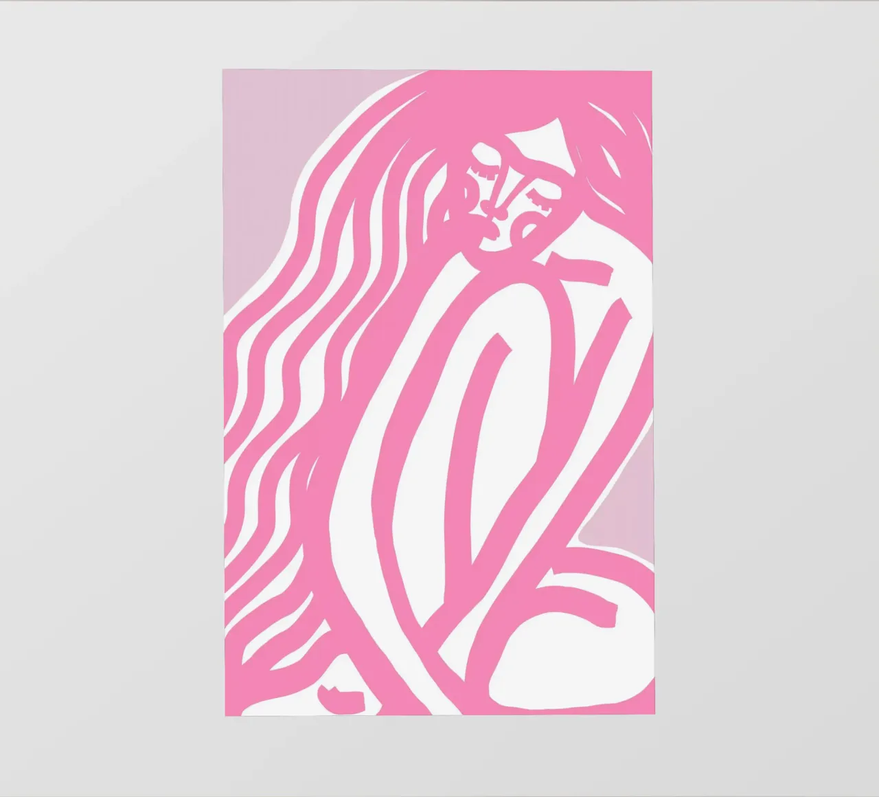 The Silence (pink) pellicola backlit da treechild