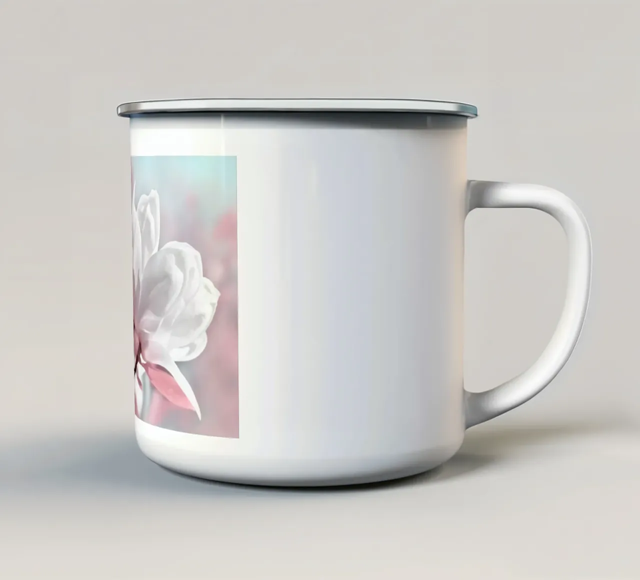 Magnolie tazza in smalto da Atteloi