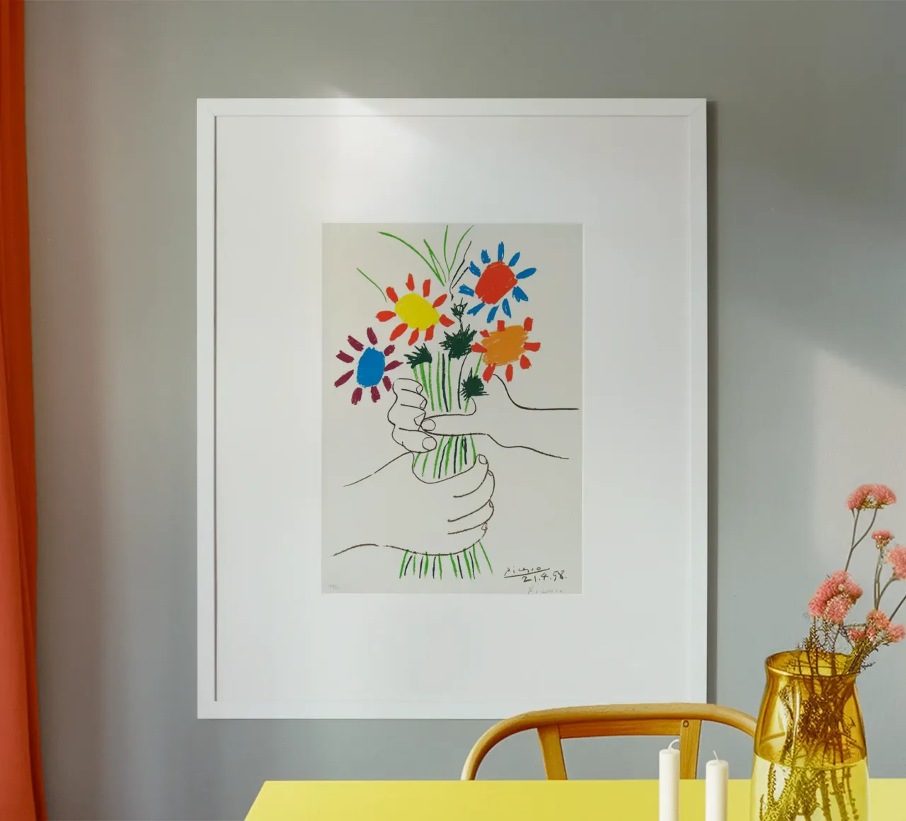 Fiori in vaso - Poster di Picasso poster da Günstiger Laden