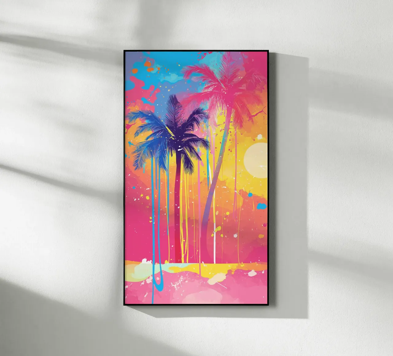 Bunte Palmen plexiglass da Yaso Design & Art