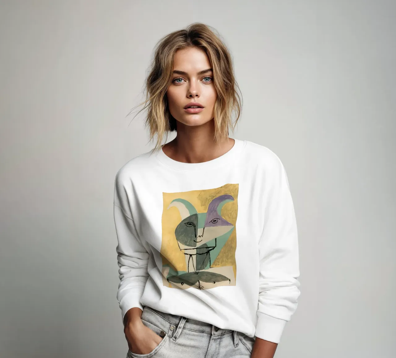 Animale astratto Picasso felpa da Günstiger Laden