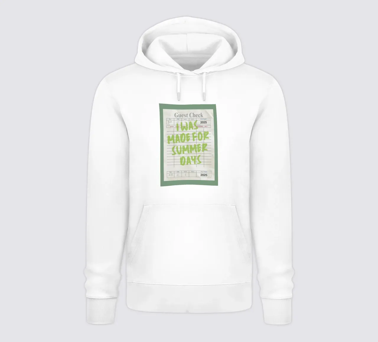 Made For Summer Days, Citazione retrò, Guest Check Art felpa con cappuccio da dawnthesea