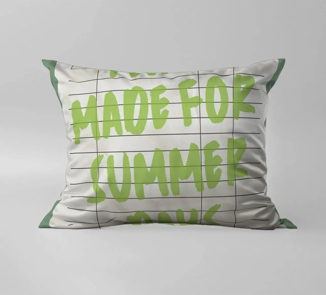 Made For Summer Days, Citazione retrò, Guest Check Art cuscino da dawnthesea