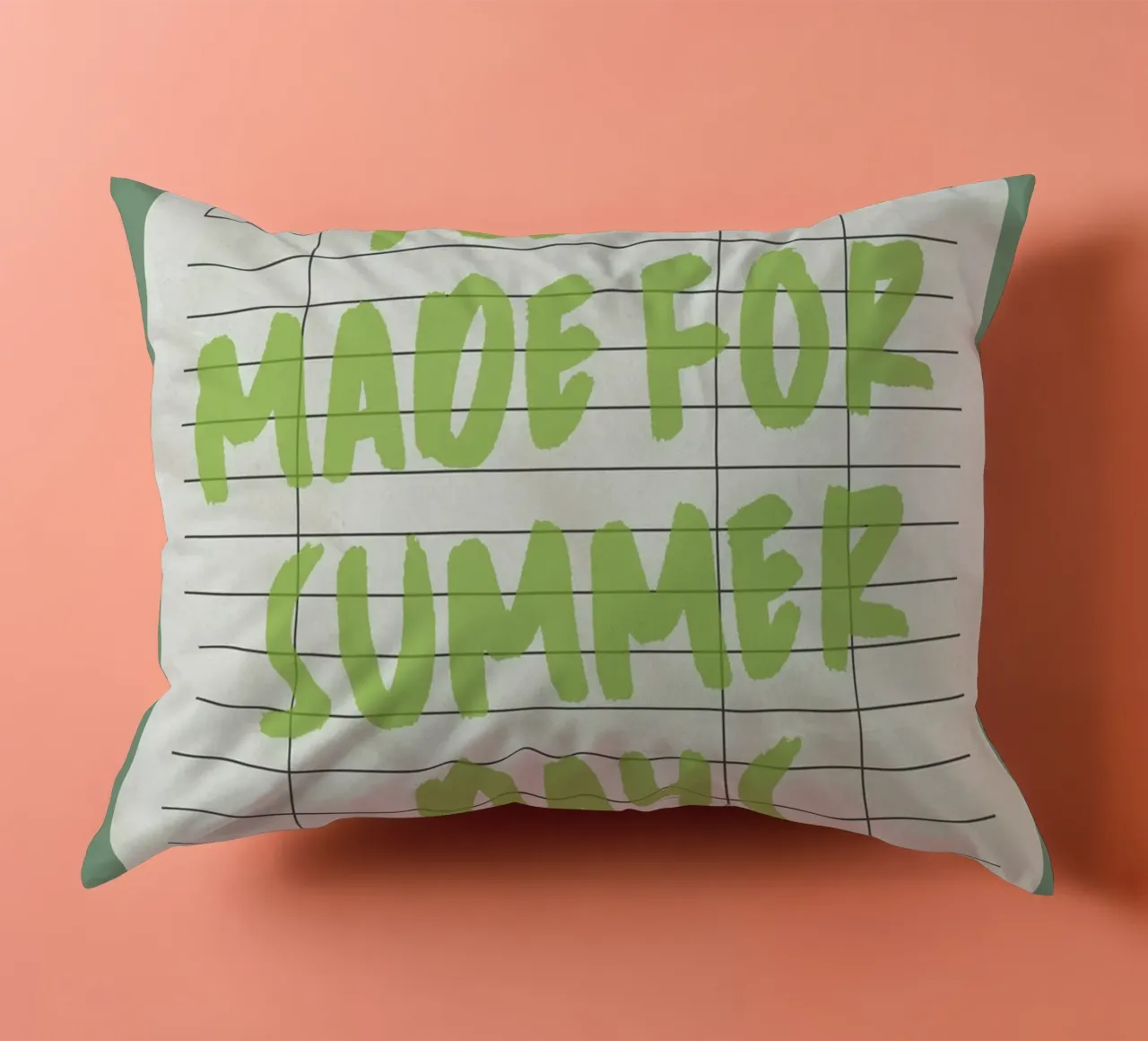 Made For Summer Days, Citazione retrò, Guest Check Art cuscino da dawnthesea