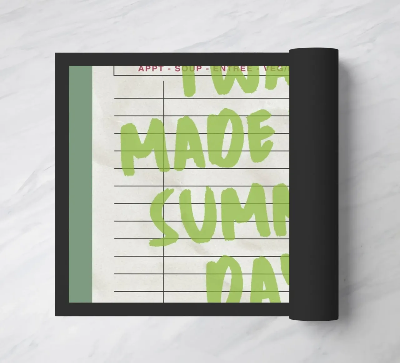 Made For Summer Days, Citazione retrò, Guest Check Art zerbino da dawnthesea
