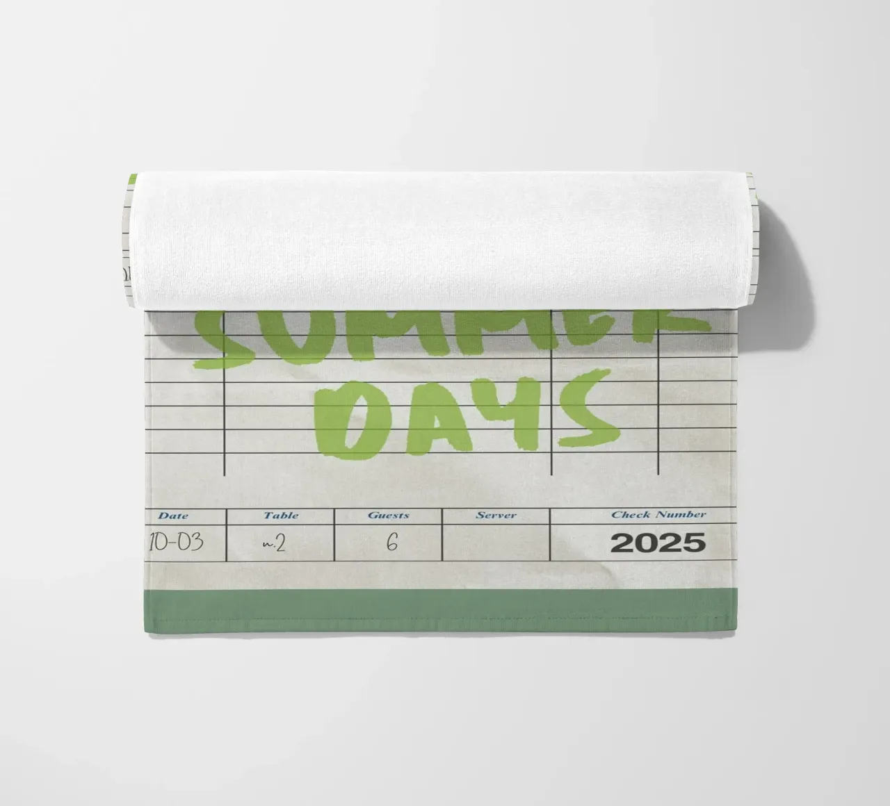 Made For Summer Days, Citazione retrò, Guest Check Art telo mare da dawnthesea