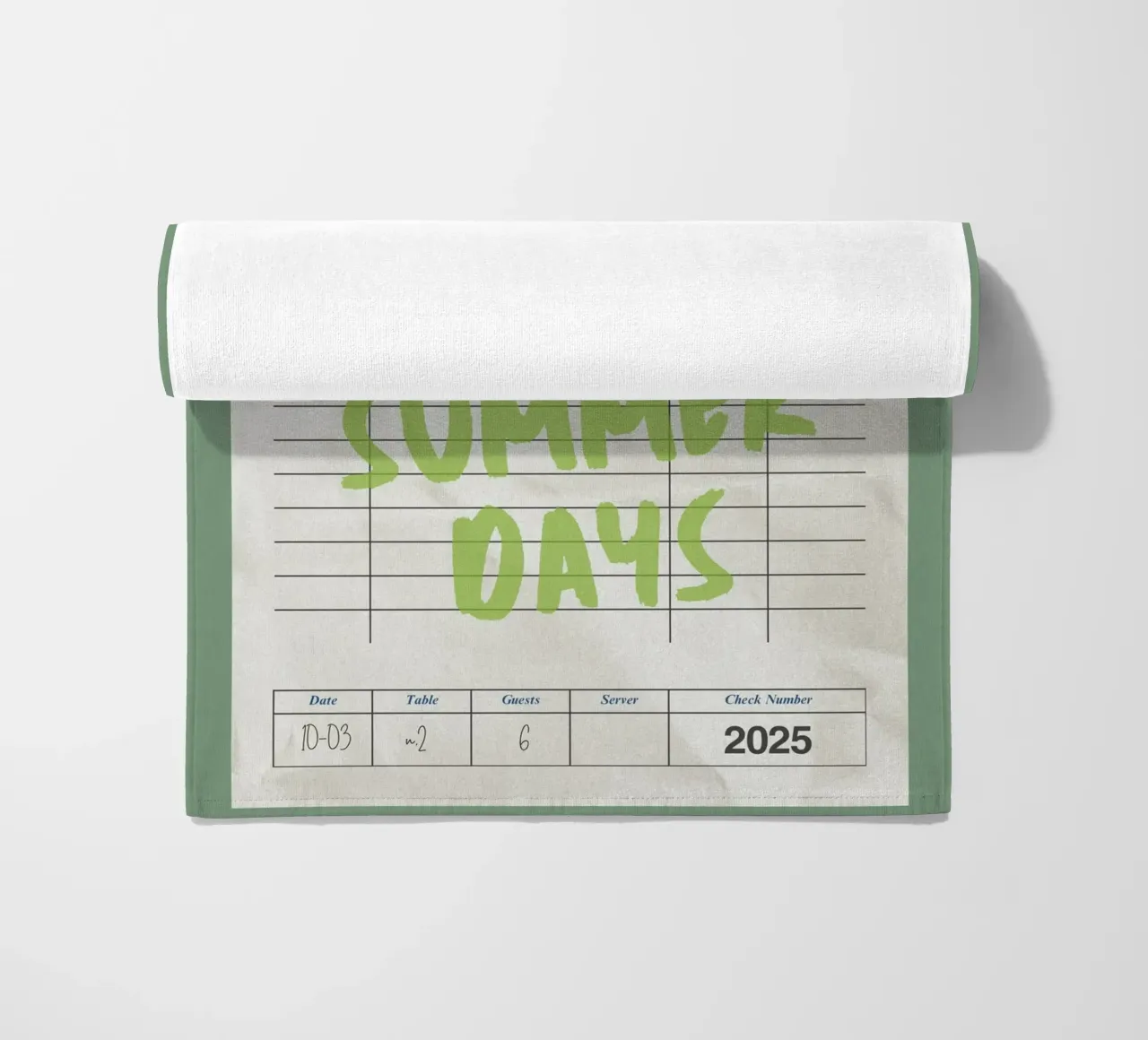 Made For Summer Days, Citazione retrò, Guest Check Art telo mare da dawnthesea